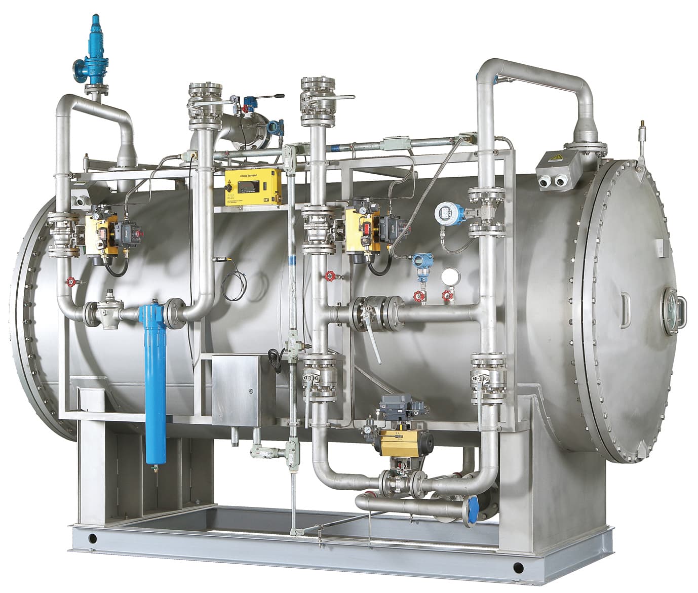 GUOLIN ozone-generation chamber with gas piping and process instrumentation